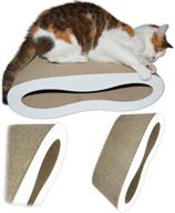 🐱 white acrylic premium cat scratcher lounge bed with enhanced seo logo