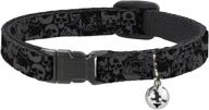 buckle down collar breakaway skull inches cats logo