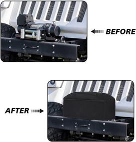 img 1 attached to 🔒 Premium Winch Cover: Heavy Duty, Waterproof & UV-Resistant – Protects Electric Winches up to 12000Lbs