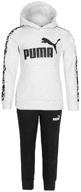 👕 puma boys' black graphic longsleeve t-shirt: active wear for stellar style logo