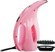 👕 wollin handheld fabric steamer: fast-heating, portable & high-capacity garment & clothes steam cleaner for home & travel - includes 2 brushes logo
