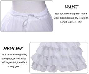 img 2 attached to MeiLiMiYu Petticoat Underskirt Wedding Adjustable