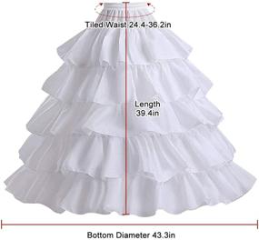 img 1 attached to MeiLiMiYu Petticoat Underskirt Wedding Adjustable