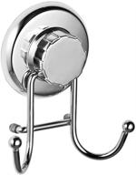 🔧 hasko accessories: premium stainless steel vacuum suction cup hooks for bathroom and kitchen- securely holds towels, robes, and loofahs (chrome) logo