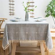 🍽️ lipo rustic embroidered tablecloth fabric логотип