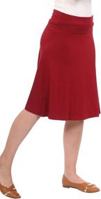 img 3 attached to Kosher Casual Adjustable Foldover Waistband Women's Clothing