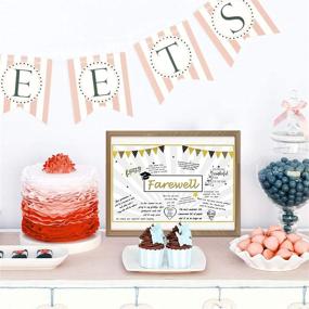 img 4 attached to 🎉 Optimized Going Away Party Decorations, Farewell Card Guest Book Alternative Perfect for Office Coworker Men Women, Happy Retirement and Moving We Will Miss You Party Supplies