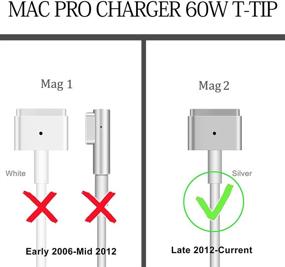 img 4 attached to 💻 Universal Charger for Mac Book Pro 13 Inch Retina Display: AC 60W T-Tip Connector Power Adapter - Replacement Option