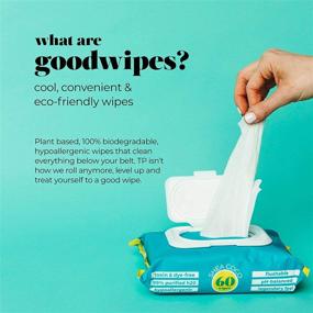 img 3 attached to 🧻 Goodwipes Flushable & Biodegradable Wipes with Botanicals: Safe, Dispenser for At-Home Use, Shea-Coco with Aloe, Septic & Sewer Safe (3 packs, 180 count) - Never Dries Out
