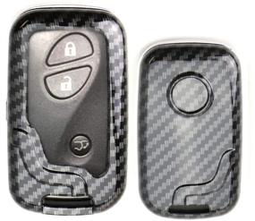 img 4 attached to IJDMTOY Glossy Carbon Fob Keyless