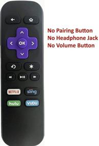 img 1 attached to 📱 Replacement Remote Control for Roku 1 2 3 4 HD LT XS XD, Roku Express 3900R, Premiere 4620XB, 4210XB, 3900R, 2500R, 2700R, 2450XB with Channel Shortcut Buttons. Does NOT Support Roku Stick or Roku TV