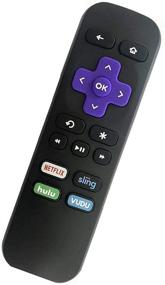 img 3 attached to 📱 Replacement Remote Control for Roku 1 2 3 4 HD LT XS XD, Roku Express 3900R, Premiere 4620XB, 4210XB, 3900R, 2500R, 2700R, 2450XB with Channel Shortcut Buttons. Does NOT Support Roku Stick or Roku TV