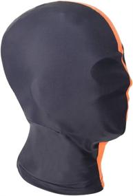 img 3 attached to 🎃 INNTURT Halloween Cosplay Balaclava Hood Mask - Black and Orange Face Cover