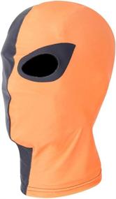 img 2 attached to 🎃 INNTURT Halloween Cosplay Balaclava Hood Mask - Black and Orange Face Cover