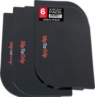 sliptogrip premium cell pads 6 pack: slip-resistant gel pads for securely holding phones, sunglasses, and coins in vehicles - cars, boats, golf carts, and more! logo