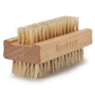 🖌️ boobeen natural pig bristle nail brush - effective hand & foot brush for nail cleaning: fingernails and toenails logo