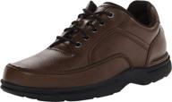 rockport mens eureka walking brown men's shoes and athletic logo