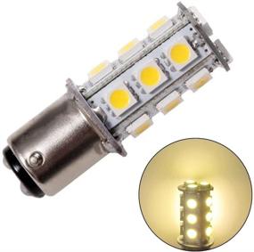 img 2 attached to GRV Ba15d 1142 1076 LED Bulb 18-5050SMD AC/DC 12V-24V: Super Bright for RV Camping, Boat, and Trailer Light - Warm White (Pack of 2)