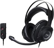 renewed hyperx cloud revolver s gaming headset with dolby 7.1 surround sound - steel frame, signature memory foam, premium leatherette - pc, ps4, ps4 pro, xbox one, xbox one s compatible (hx-hscrs-gm/na) logo