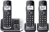 📞 panasonic kx-tge633m dect 6.0 digital technology: expandable 3 handset cordless phone with answering machine (renewed) - enhanced communication and convenience logo