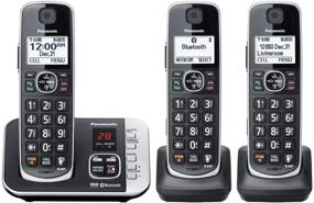 img 1 attached to 📞 Panasonic KX-TGE633M DECT 6.0 Digital Technology: Expandable 3 Handset Cordless Phone with Answering Machine (Renewed) - Enhanced Communication and Convenience