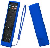 sikai remote case compatible with vizio xrt136 smart tv remote skin-friendly shockproof silicone cover for vizio xrt136 remote washable anti-lost with remote loop (blue) logo