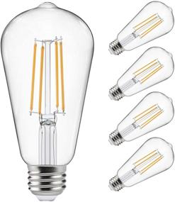 img 4 attached to 💡 Не диммируемая лампа винтажного стиля с эквивалентной защитой