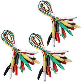img 4 attached to 30 PCS Alligator Clip Test Leads Set with Double-End 50cm Jumper Wire – ELEGOO: Highly Effective Alligator Clip Test Leads