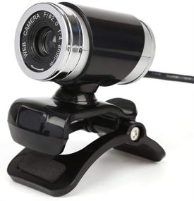 img 4 attached to Black PC Webcam with 480P Manual Focus, Microphone, and Manual Focus for Video Calling, Recording, and Conferencing