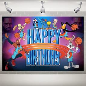 img 4 attached to Sporty Basketball Backdrop: Vibrant Party Decor for Kids' Basketball Birthday Bash - 5x3Ft Sports Theme Banner & Photography Background