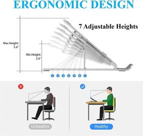 img 2 attached to Ноутбук Портативный регулируемый складной компьютер