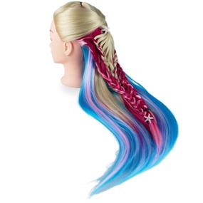 img 1 attached to 🎓 Funfulland 29" Traininghead Hair Mannequin - Hair Styling Practice Head with Hair, Manikin for Cosmetology Training, Hairdressing Braiding and Tools - includes Clamp Holder