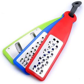 img 4 attached to Premium Stainless Steel Kitchen Graters Set - Stylish Multi-purpose Handheld Grater Zester for Vegetables, Fruits, Chocolate, Cheese