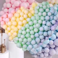 colorful fun: kalyerparty pastel balloons - 100 pcs 10 inches assorted balloons for birthday baby shower party decorations logo