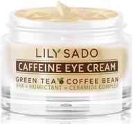 💚 revitalize your eyes with lily sado caffeine eye cream - anti aging eye gel with green tea matcha, arabica coffee, vitamins c, b5, e + collagen peptides - banish wrinkles & dark circles logo