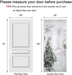 img 3 attached to 🚪 Keep Your Cats and Dogs Safe Indoors with SHRRL 2021 Cats Screen Door!