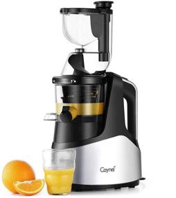 img 3 attached to 🍏 Caynel Vertical Slow Masticating Juicer - Cold Press Extractor with 3" Wide Chute for High Yield Fruits, Vegetables, and Herbs, Quiet Durable Motor with Reverse Function, Easy Cleaning