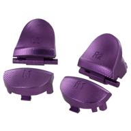 🎮 enhance your gaming experience with e-mods gaming aluminum alloy metal trigger buttons for ps4 first gen controller (purple) - includes 2 springs logo