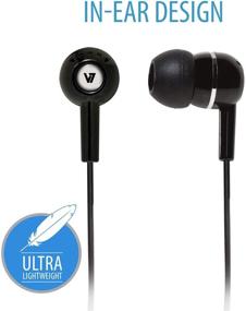 img 2 attached to 🎧 HA100-2NP V7 High Definition Noise Isolating 3.5mm Stereo Comfort-Fit Earbuds for Music and Video Audio Streaming on Smartphones, Portable MP3, DVD, Game Systems - Black