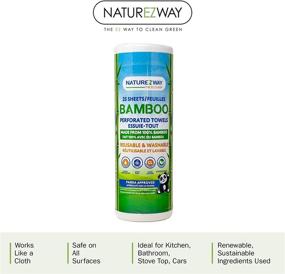 img 3 attached to 🎍 Bamboo Perforated Towels: NatureZway's Eco-Friendly Rayon Sheets - 25 Count