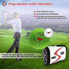 img 2 attached to ⛳️ Raythor Golf Rangefinder: 6X Rechargeable Laser Range Finder with Slope Adjustment and Flag Seeker for Accurate Yardage, Vibration Alert, Fast Focus System, Continuous Scan Support - Choose the Right Club with Confidence