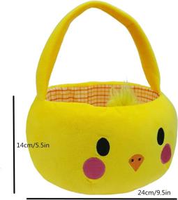 img 1 attached to 🐥 Easter Plush Basket with Yellow Chick Design - YOUBEMAGIC Easter Hunting Basket (Yellow Chick)