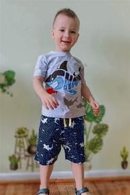 img 1 attached to 👕 Boys' Airplane T Shirt for Toddler Summer Clothing