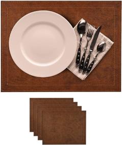 img 4 attached to Keeping your table stylish and hygienic with Via Deco Antibacterial Rectangular Placemats