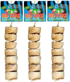 img 1 attached to 🐦 Bird Kabob Mini Shreddable Parrot Toy - Pack of 3