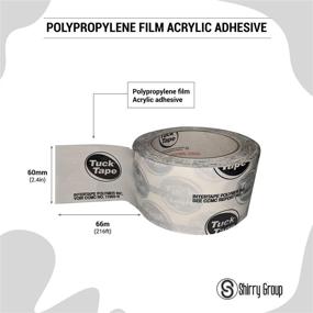 img 3 attached to Tuck Tape Construction Sheathing Tape - Strong Epoxy Resin, 2.4 in x 216 ft - Reliable White Tape for All Your Building Needs