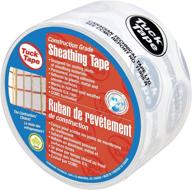 tuck tape construction sheathing tape - strong epoxy resin, 2.4 in x 216 ft - reliable white tape for all your building needs logo