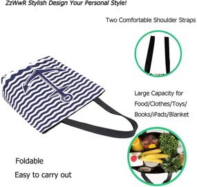 img 3 attached to ZzWwR Canvas Shoulder Handle Shopping Women's Handbags & Wallets: Stylish Totes for Fashion-forward Shoppers!