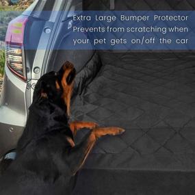 img 2 attached to High-Quality FunniPets SUV Cargo Liner: Water-Resistant, Large Size Pet Seat Cover for Ultimate Dog Protection in Your SUV