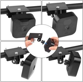 img 1 attached to Gutter Mount Bracket for All-New Blink Outdoor & Blink XT / XT2 Camera - Weatherproof Aluminum Alloy Mount for Blink Home Security System (2 Pack, Black)